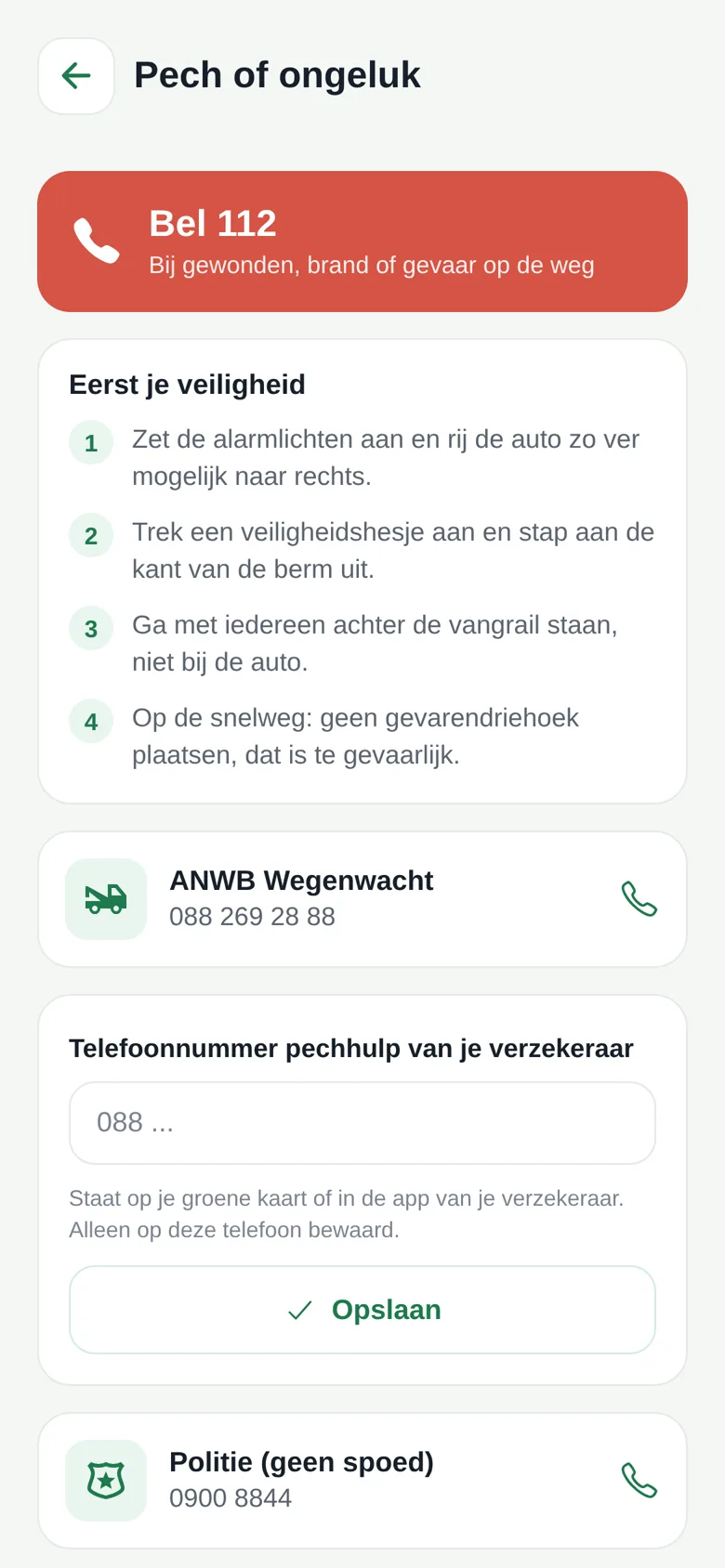 Pech of ongeluk: wat je eerst moet doen